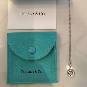 Retired Tiffany & Co. Flower/Pearl Silver Necklace